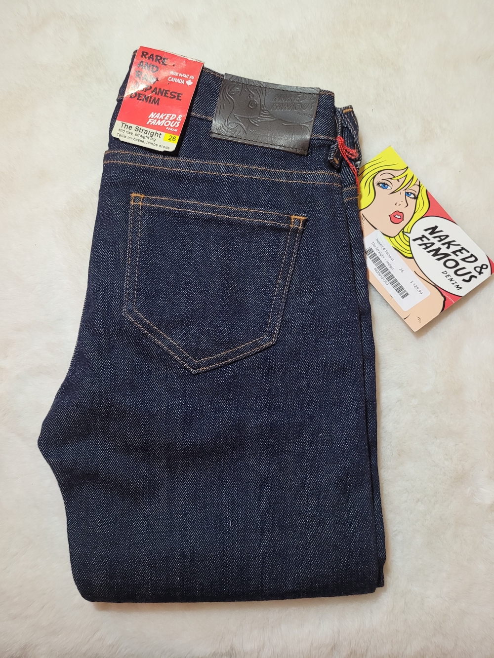 NWT *2012 Deadstock!* Women's Naked & Famous - The Straight Stretch Selvedge
